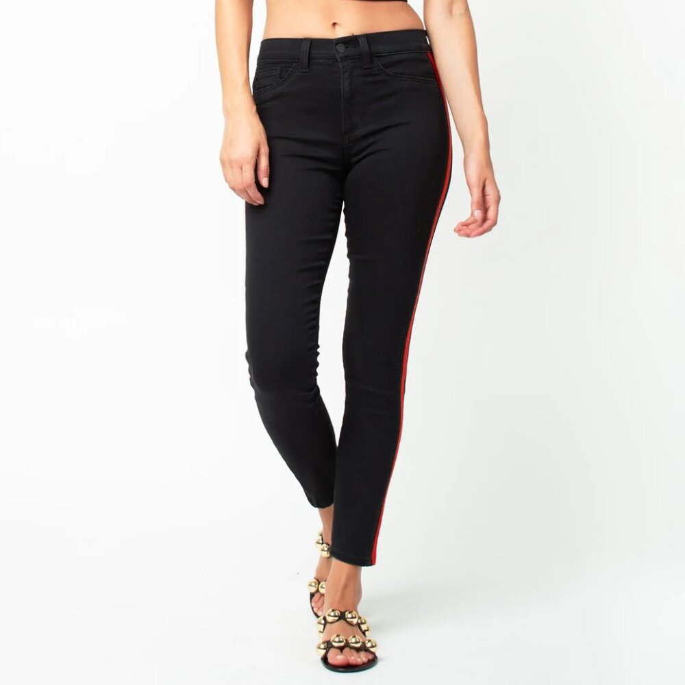 SIWY Mattie - High-Waist Tuxedo Skinny - Vicious Cycle black jeans 24 XS NEW NWT